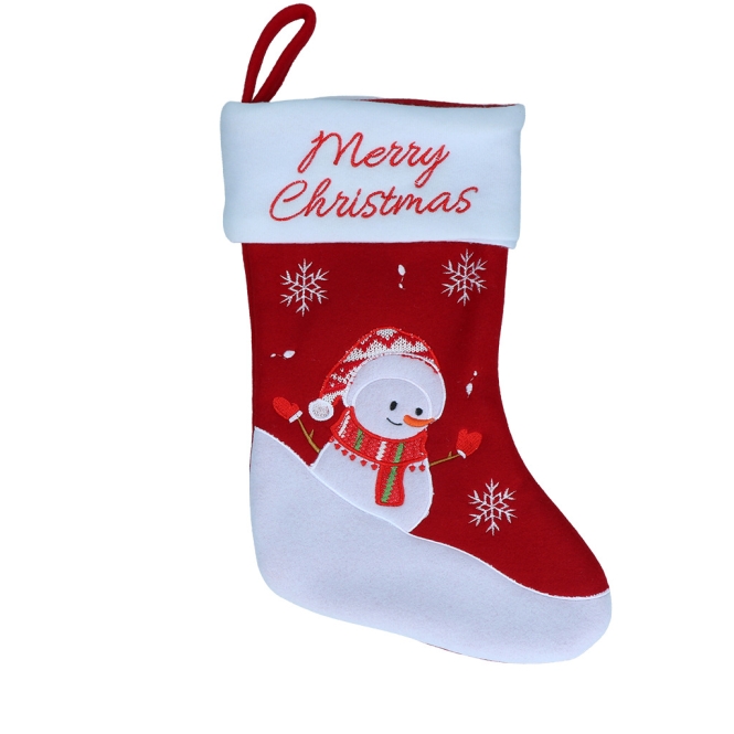 Weihnachtssocke Christmas Stocking Snowman